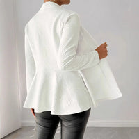 Eudora | Women's Textured Elegant Blazer in White