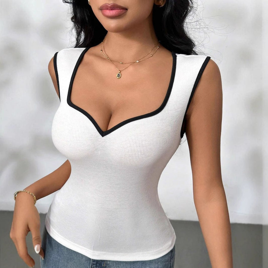 Eulalia | Women's V-Neck Bodycon Top