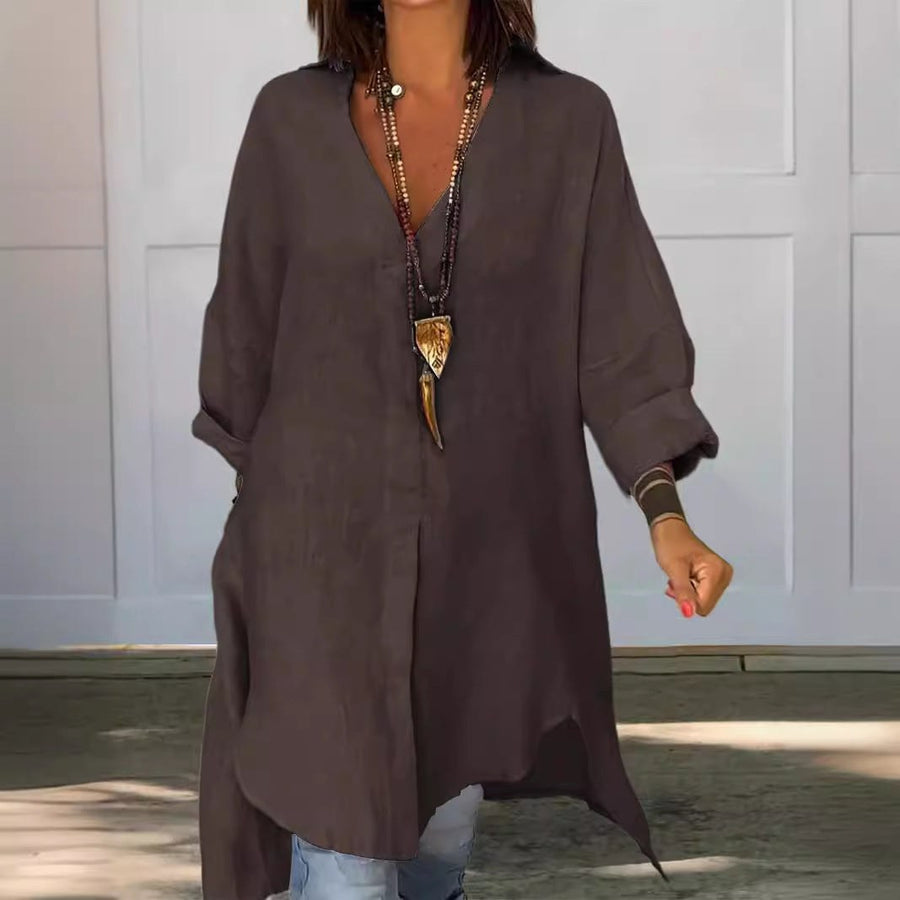 Eulalia | Women's Button-Front Casual Blouse