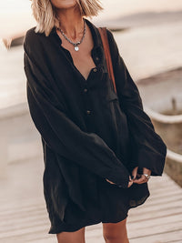Eunice | Women's Oversized Casual Blouse in Black