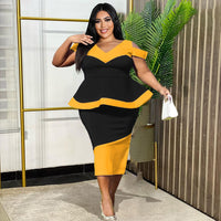 Euphemia | Women's Asymmetric Bodycon Dress in Black