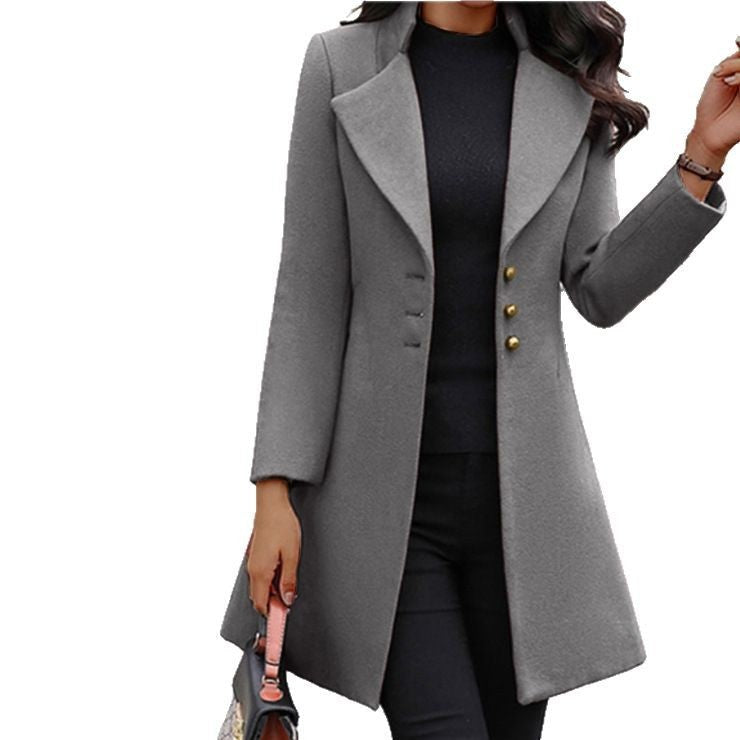Evangeline | Women's Button Detail Elegant Coat