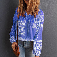 Evangeline | Women's Hooded Casual Hoodie in Blue