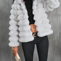 Evelien | Women's Faux Fur Jacket in White