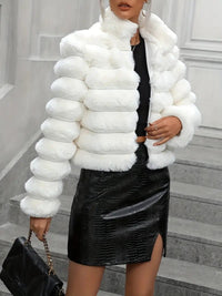 Evelien | Women's Faux Fur Jacket in White