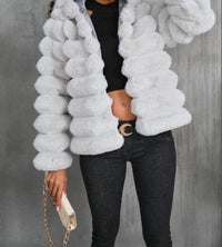 Evelien | Women's Faux Fur Jacket in White