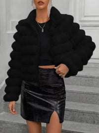 Evelien | Women's Faux Fur Jacket in White