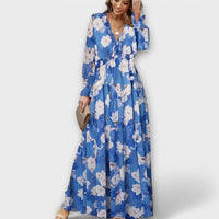 Fabiola | Women's Pleated Floral Maxi Dress