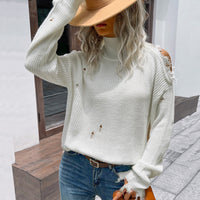 Fabiola | Women's Knit Sweater in White