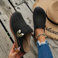 Fabrizia | Women's Perforated Slip-On Wedge Sandals