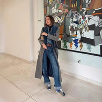 Fanny | Women's Plaid Elegant Blazer in Gray