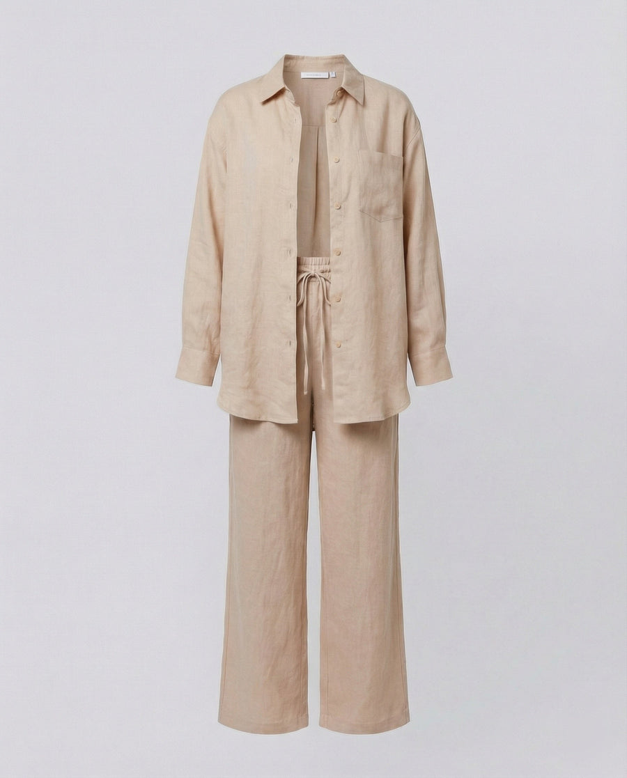Farida | Women's Casual Shirt in Beige
