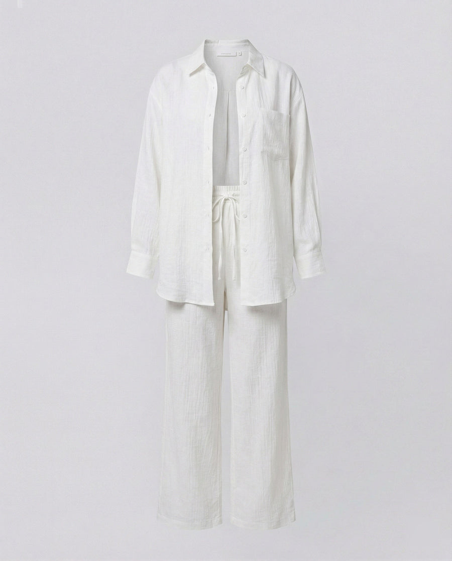 Farida | Women's Casual Shirt in White