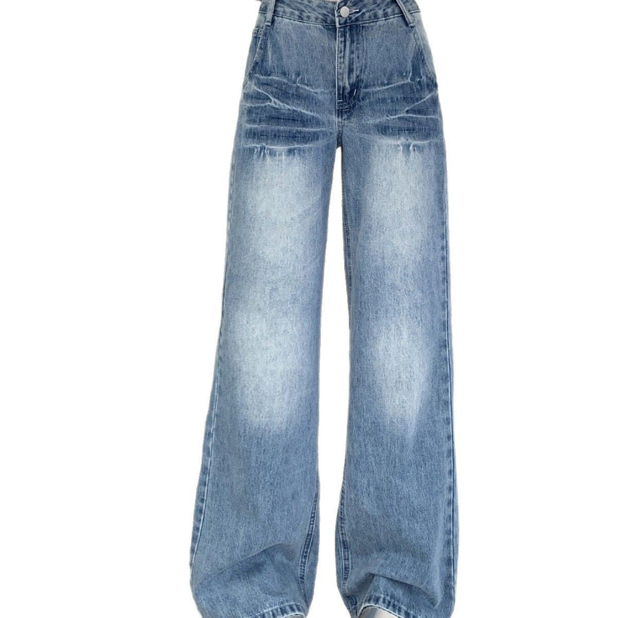 Farida | Women's High Waist Jeans in Blue