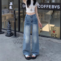 Farida | Women's High Waist Jeans in Blue