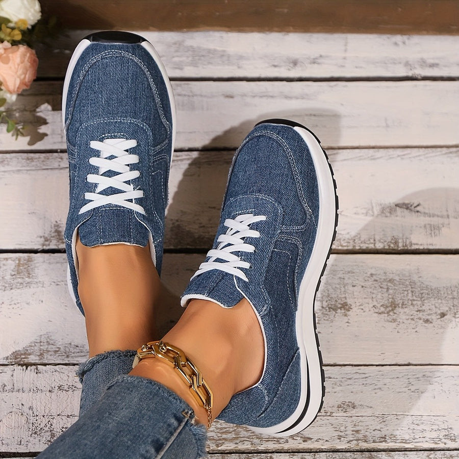 Fausta | Women's Lace Front Design Sneakers