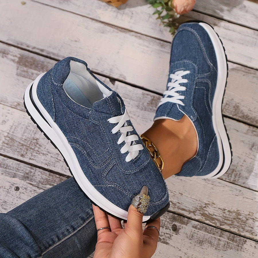 Fausta | Women's Lace Front Design Sneakers