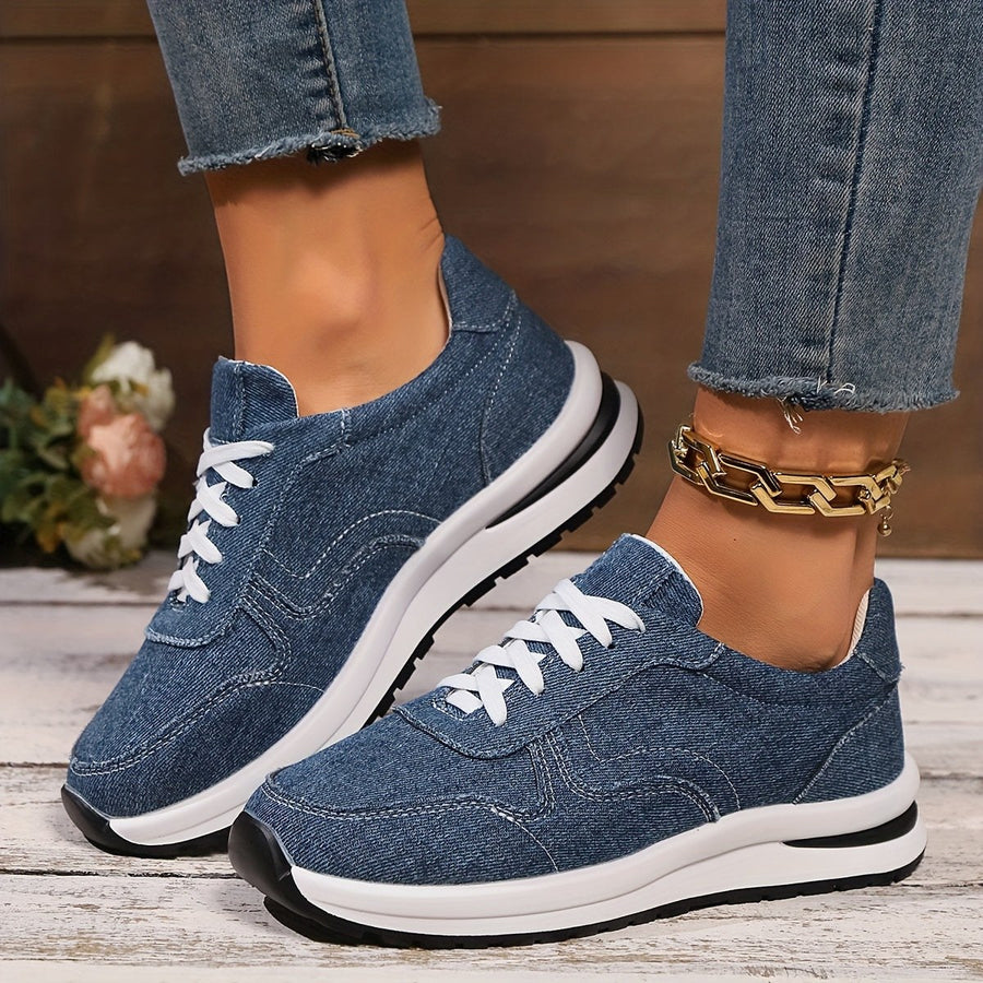 Fausta | Women's Lace Front Design Sneakers