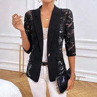Fausta | Women's Sheer Lace Elegant Blazer