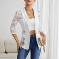 Fausta | Women's Sheer Lace Elegant Blazer