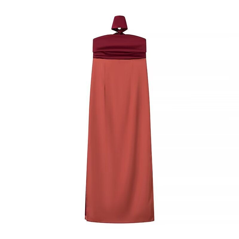 Faustina | Women's Flowing Chic Maxi Dress in Red