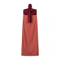 Faustina | Women's Flowing Chic Maxi Dress in Red