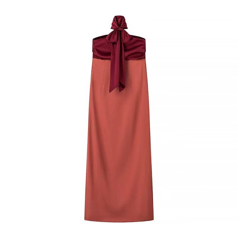 Faustina | Women's Flowing Chic Maxi Dress in Red