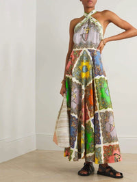 Faustine | Women's Sleeveless Floral Maxi Dress