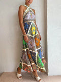 Faustine | Women's Sleeveless Floral Maxi Dress