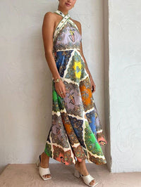 Faustine | Women's Sleeveless Floral Maxi Dress