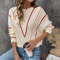 Faustine | Women's Knit Fashionable Sweater in Apricot