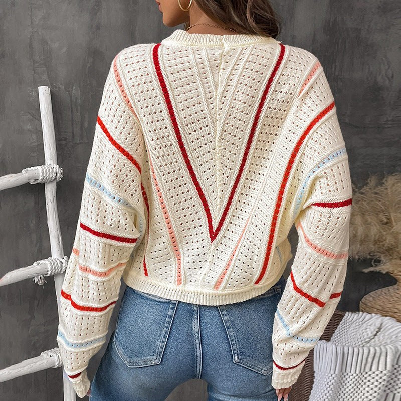 Faustine | Women's Knit Fashionable Sweater in Apricot