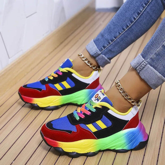 Fay | Women's Lace-Up Sneakers in Black
