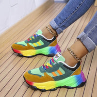 Fay | Women's Lace-Up Sneakers in Green