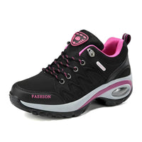 Federica | Women's Lace-Up Low Top Sneakers in Black B