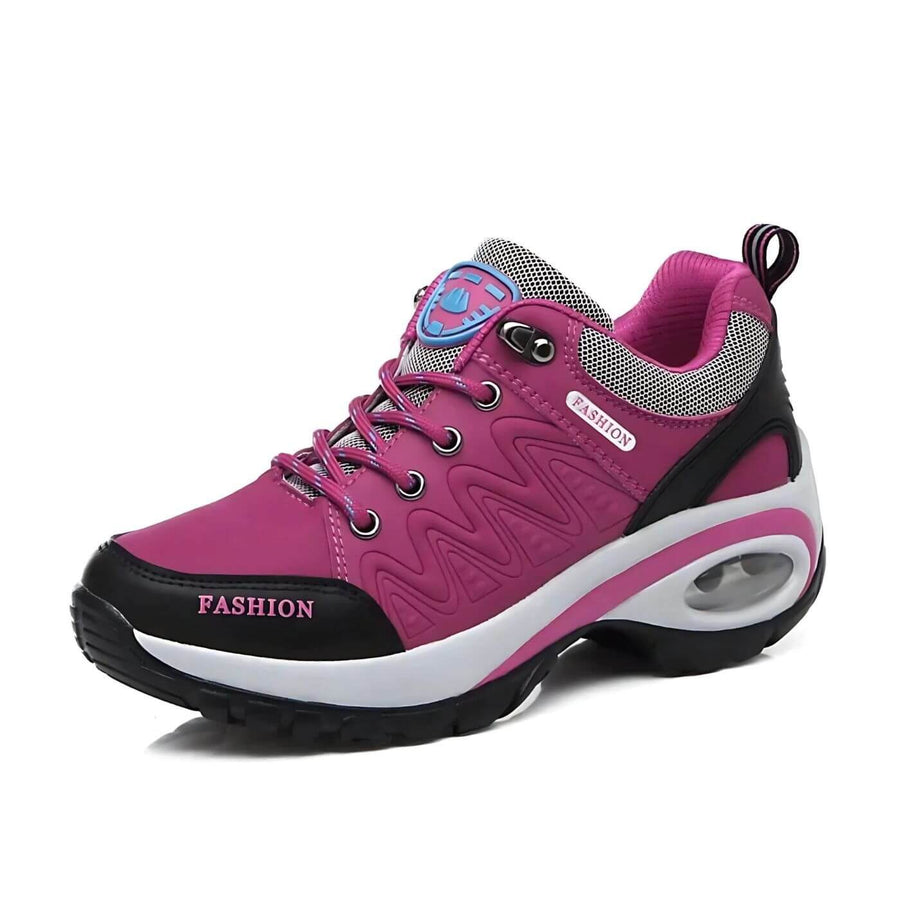 Federica | Women's Lace-Up Low Top Sneakers in Pink