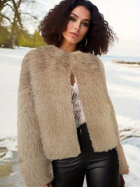 Federique | Women's Cozy Fleece Jacket in Beige