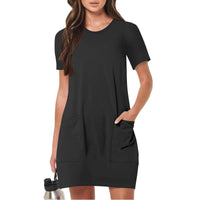Felipa | Women's Pockets Casual T-Shirt in Black