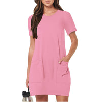 Felipa | Women's Pockets Casual T-Shirt in Pink