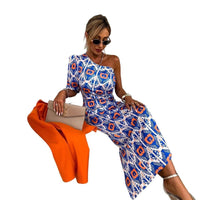 Fenella | Women's Ruffle Detail Asymmetric Elegant Maxi Dress