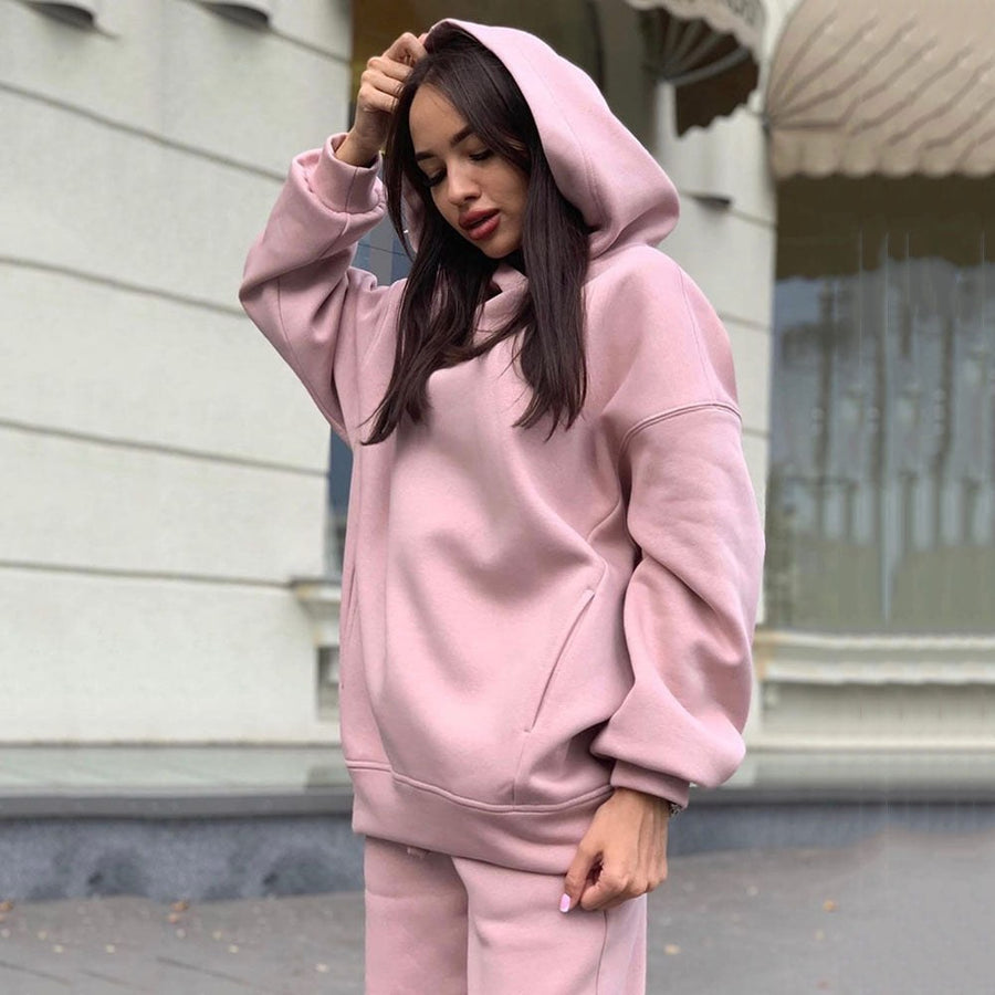 Fenella | Women's Fleece Joggers in Pink
