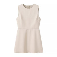 Fiammetta | Women's Sleeveless Elegant Dress in Ivory