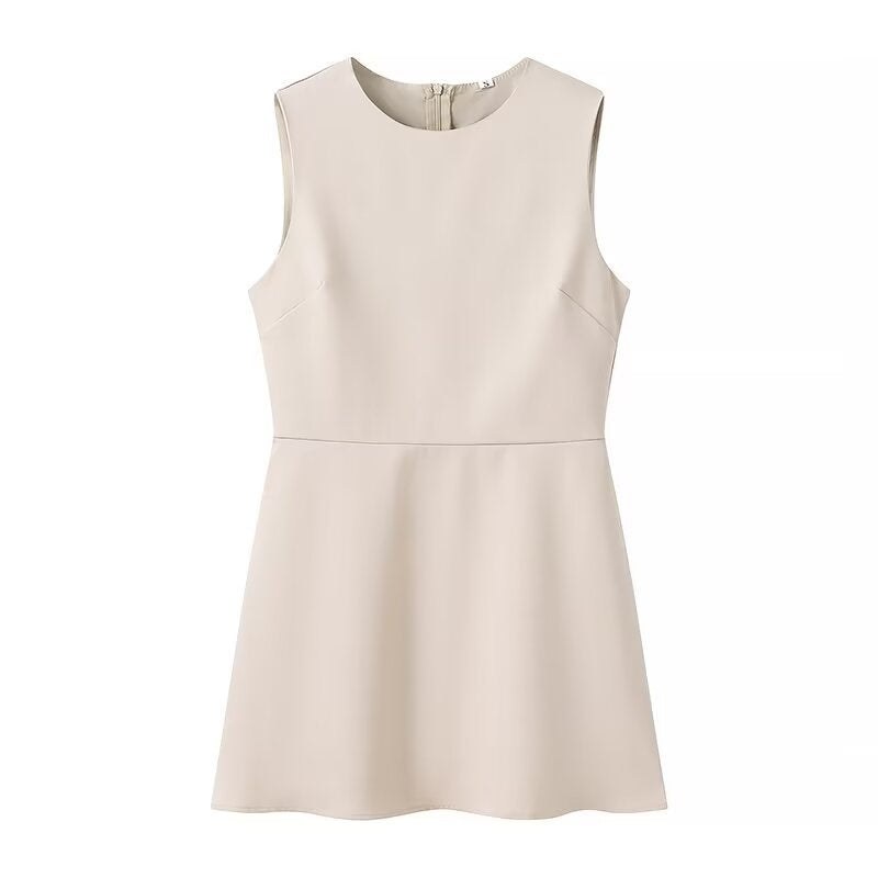 Fiammetta | Women's Sleeveless Elegant Dress in Ivory