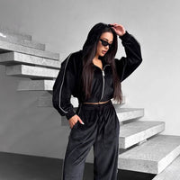 Fidelia | Women's Hooded Fleece Jumpsuit