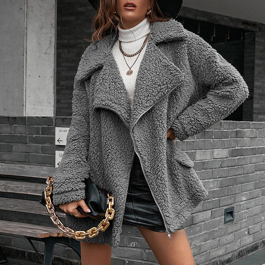 Filomene | Women's Asymmetric Cozy Pockets Jacket