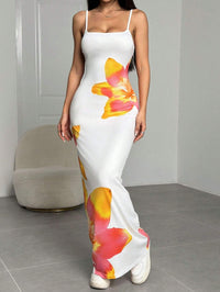 Fiorella | Women's Spaghetti Strap Floral Maxi Dress