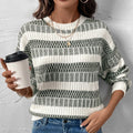 Fiorella | Women's Striped Knit Fashionable Sweater