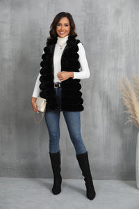 Firmina | Women's Cozy Vest in Black