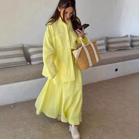 Flaminia | Women's Maxi Dress in Anzug