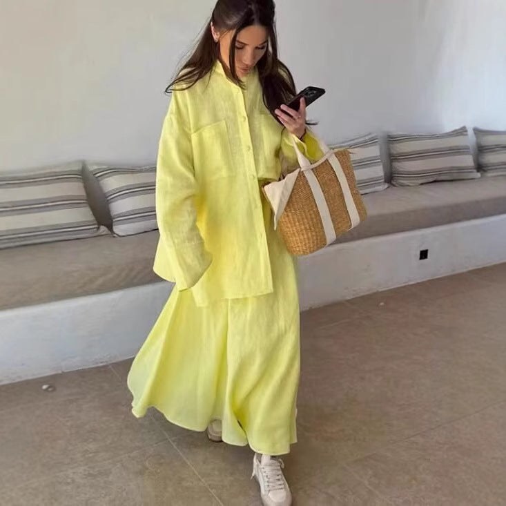 Flaminia | Women's Maxi Dress in Anzug